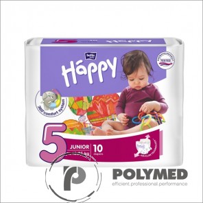 Scutece copii Happy Junior, 12-25 kg - Polymed