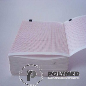 Hartie ECG in Z pentru Hellige/GE, Mac 1200, caroiaj rosu, 210 mm x 295 mm