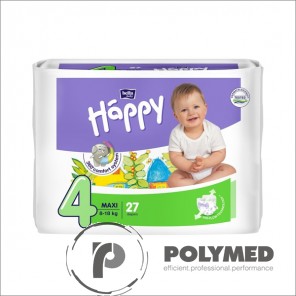 Scutece copii Happy Maxi 27, 8-18 kg - Polymed