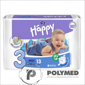 Scutece copii Happy Midi, 5-9 kg - Polymed