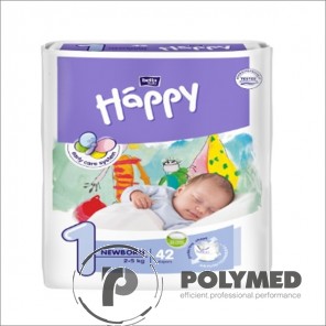 Scutece copii Happy New Born, 2-5 kg - Polymed