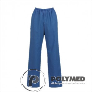 Pantaloni lucru unisex, albastru, XS-XL - Polymed