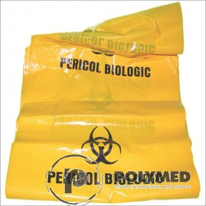 Saci inscriptionati "Pericol biologic", diverse marimi