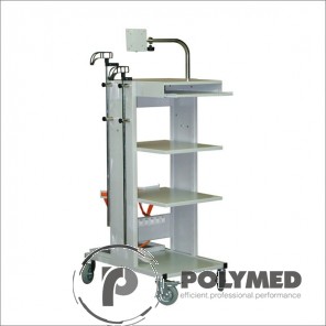 Troliu aparate R4B, suport 2 butelii oxigen - Polymed