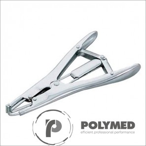 Cleste aplicare inele cauciuc (castrare), inox - Polymed