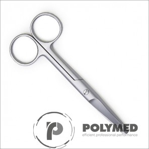 Foarfeca chirurgicala dreapta, cu varf bont, 14 cm