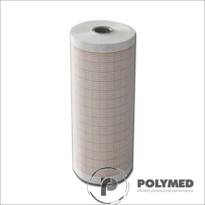 Hartie ECG pentru Cardiorapid Cardiette Handy, caroiaj rosu, 110 mm x 20 m, role