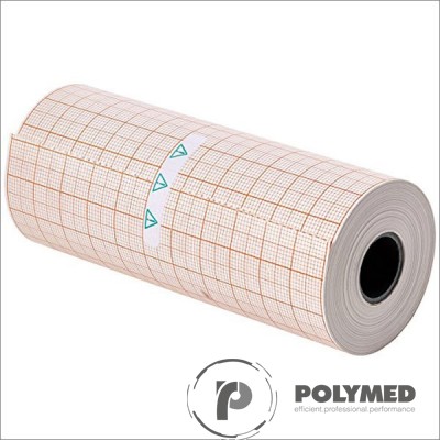 Hartie ECG pentru BTL08MT, caroiaj rosu, 112 mm x 25 mm, role