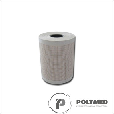 Hartie ECG pentru Aspel Ascard, caroiaj rosu, 58 mm x 25 m, role