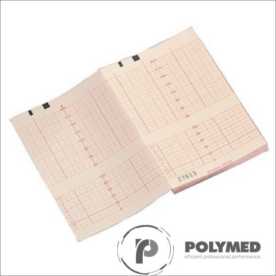 Hartie ECG in Z pentru Cadence MFM-2, caroiaj rosu, 112 mm x 90 mm