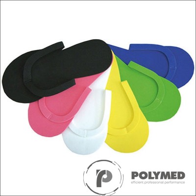 Papuci interdeget, colorati, 12 perechi - Polymed
