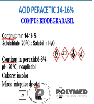 Acid peracetic - dezinfectant general biodegradabil, 1 litru